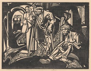 Zraněný v kostele od Johannes Josephus Aarts