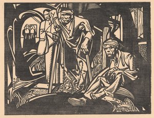 Zraněný v kostele od Johannes Josephus Aarts