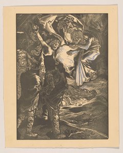 Macbeth a Banquo se setkají se třemi čarodějnicemi od Johannes Josephus Aarts