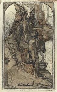 Oidipus ve sfingě od Johannes Josephus Aarts