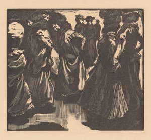Ženy v dešti od Johannes Josephus Aarts