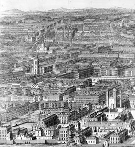 Vyhlídka na City of London, 1710
