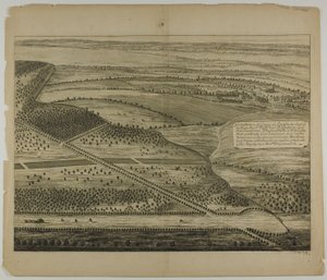 Grimthorp in the County of Lincoln, deska 23 z Britannia Illustrata od Johannes Kip