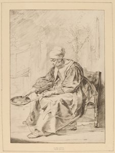 Pancake Woman, 1768. od Johannes Kornlein