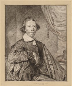 Portrét sedícího muže, 1771. od Johannes Kornlein