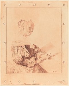 Mladá dívka u klávesnice, 1767. od Johannes Kornlein