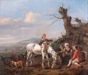 „Krajina s odpočívajícími cestovateli“, 17. století