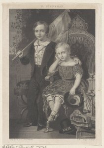Portrét Williama, prince nizozemského, a Mauritse, prince nizozemského od Johannes Philippus Lange