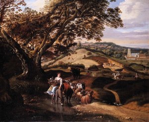 Pastorální krajina od Johannes Siberechts