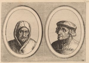 "Aecht Sonder-ziel" a "Heertje Al-te-mooy" od Johannes and Lucas van Doetechum after Pieter Bruegel the Elder