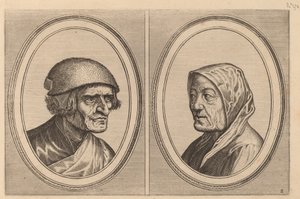 "Polite Goossen" a "Prijne Lecker-tants" od Johannes and Lucas van Doetechum after Pieter Bruegel the Elder