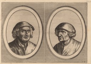 "Hans Onvertsaeght" a "Koen Slock-speck" od Johannes and Lucas van Doetechum after Pieter Bruegel the Elder