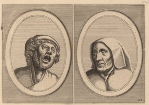 "Hansje Singh in Veldt" a "Blaeuwe Aecht" od Johannes and Lucas van Doetechum after Pieter Bruegel the Elder