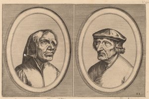 "Trijn Bulle-back" a "Voorsichtighe Penne" od Johannes and Lucas van Doetechum after Pieter Bruegel the Elder