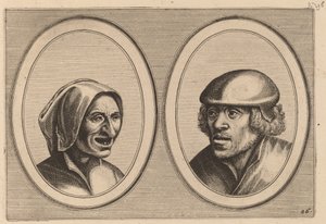 "Woman Verneem-al" a "Hans de Pluym-strijcker" od Johannes and Lucas van Doetechum after Pieter Bruegel the Elder