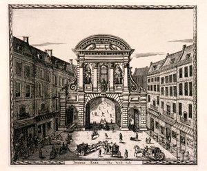 Temple Bar, Londýn, C1700