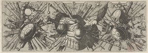 Panoply. Vlys s římskými pažemi, spodní část Panoplia sev armamentarium… (název série)