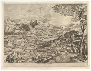 Rustikální péče Solicitudo rustica z Velké krajiny, ca. 1555-56. od Johannes van Doetecum I