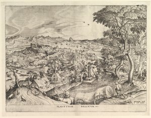 Belgický vůz Plaustrum Belgicum z Velké krajiny, ca. 1555-56.