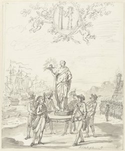 General Arms, dekorace na Kadijksplein, 1795 od Johannes van Dregt (rejected attribution)