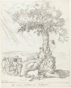 Založena lidová vláda, dekorace na Amstelveldu, 1795 Nová prozatímní rada (název na předmět) od Johannes van Dregt (rejected attribution)