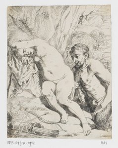 Spící nymfa a satyr od Johannes van Seegen