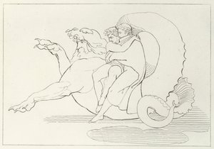 Gerion, Inferno, Canto 17 (rytina) od John (after) Flaxman