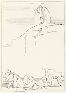 Malebolgia, Inferno, Canto 18 (rytina) od John (after) Flaxman