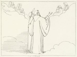 Řád patriarchů, ráj, Canto 32 (rytina) od John (after) Flaxman