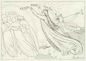 The Active Good, Paradise, Canto 6 (rytina) od John (after) Flaxman