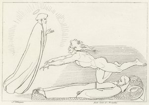 Spor o Guido De Montefeltro, Inferno, Canto 27 (rytina) od John (after) Flaxman