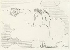 The Region of Smoke, Purgatory, Canto 16 (rytina) od John (after) Flaxman