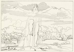 Socha čtyř kovů, Inferno, Canto 14 (rytina) od John (after) Flaxman