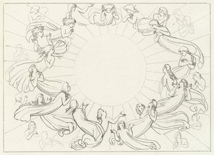 Slunce, ráj, Canto 12 (rytina) od John (after) Flaxman