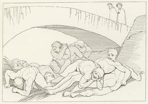 The Vale of Disease, Inferno, Canto 29 (rytina) od John (after) Flaxman