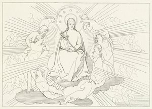 Panna Maria, ráj, Canto 31 (rytina)