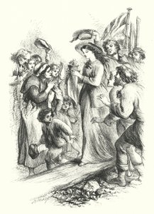 The Landing of the Primrose (rytina) od John (after) Gilbert