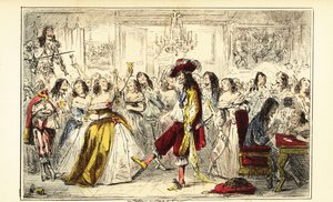 Král Karel II. na taneční párty během restaurování, cca 1660