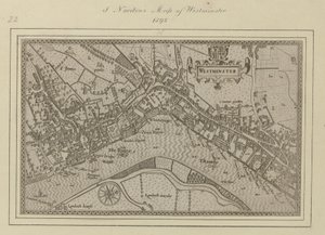 Plán z Westminsteru od John (after) Norden