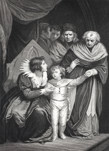 Elizabeth Woodville se vzdala svého syna (litho)