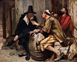 Cromwellovi svatí (barevná litografie)