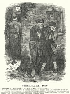Punč karikatura: Whitechapel od John (after) Tenniel