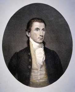 James Monroe (1758-1831) rytý Asher Brown Durand (1796-1886) (barevná rytina) od John (after) Vanderlyn