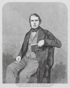 Sir Charles Trevelyan, britský koloniální správce (rytina) od John (after) Watkins