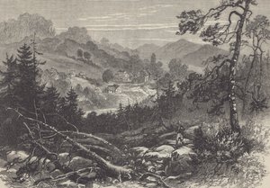 Kanadské pohraničí (litho) od Walter Charles Mills