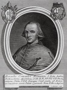 Portrét Ercole Consalvi (1757-1824), italský kardinál a politik, rytina Carlo Antonini od Walter Charles Mills