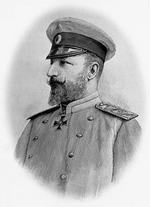 Portrét Ferdinanda I. (1861-1948), cara Bulharska, rytina od Walter Charles Mills