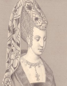 Portrét Isabelle nebo Isabeau Bavorsko-Ingolstadt, královny Francie od Walter Charles Mills
