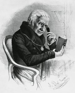Portrét Lorenza Rondoliniho (1752-1844), italského lékaře a spisovatele, kresba Antonia Dall