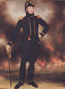 Sir George Cockburn (1772-1853) (barevné lito) od Walter Charles Mills